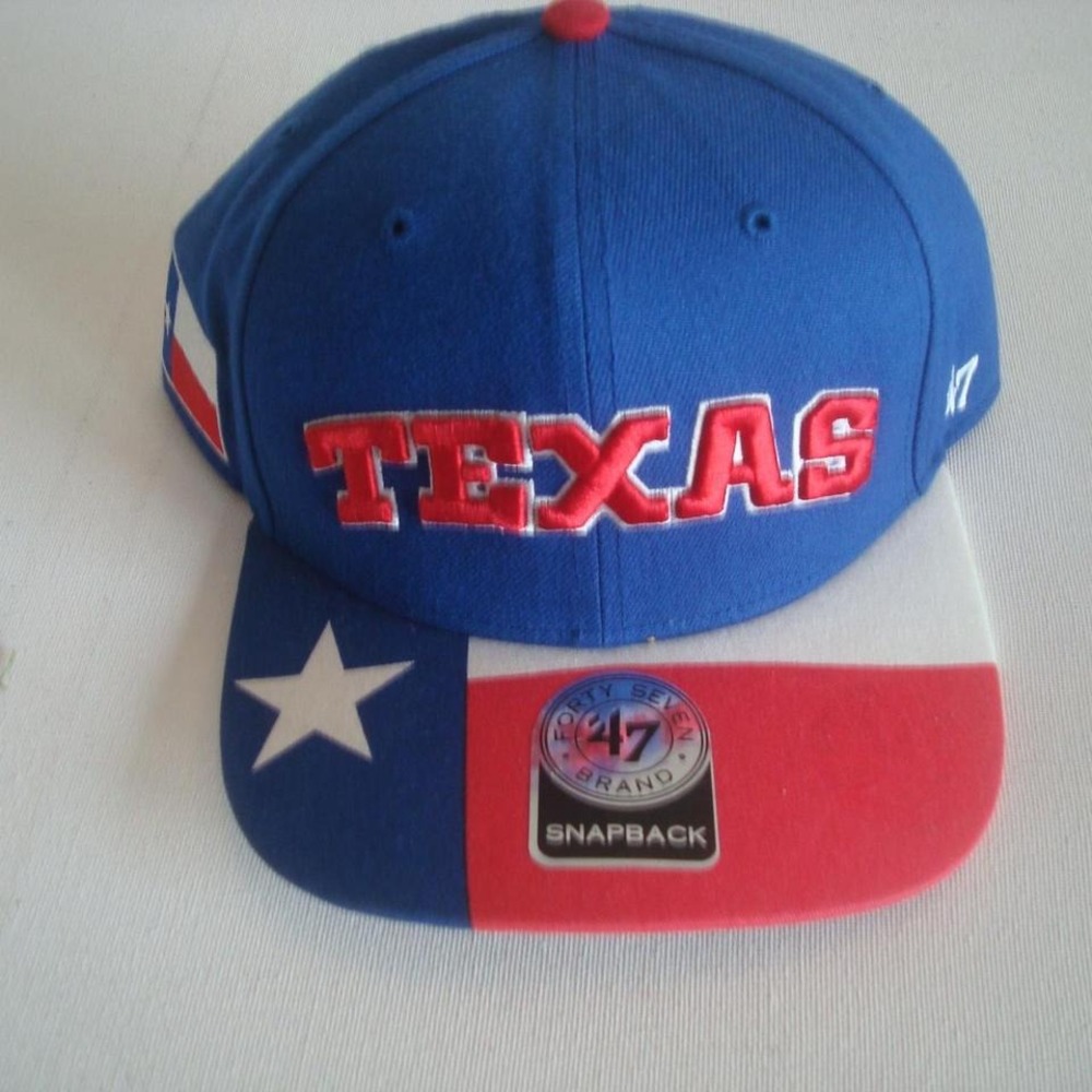 TEXAS RANGERS FLAGPOLE SNAPBACK HAT CAP VINTAGE 00S Y2K B3